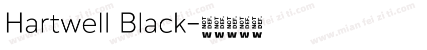 Hartwell Black字体转换